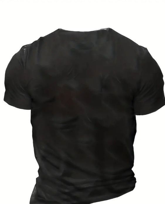 Interesting Slogan Pattern Printed Men's T-shirt