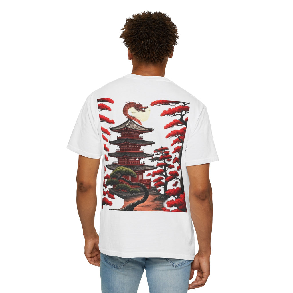"Red Sun Temple Shirt"