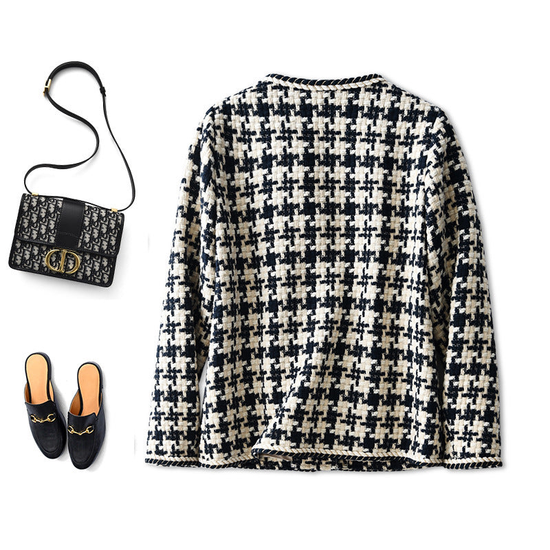 Houndstooth Small Fragrance Jacket Women