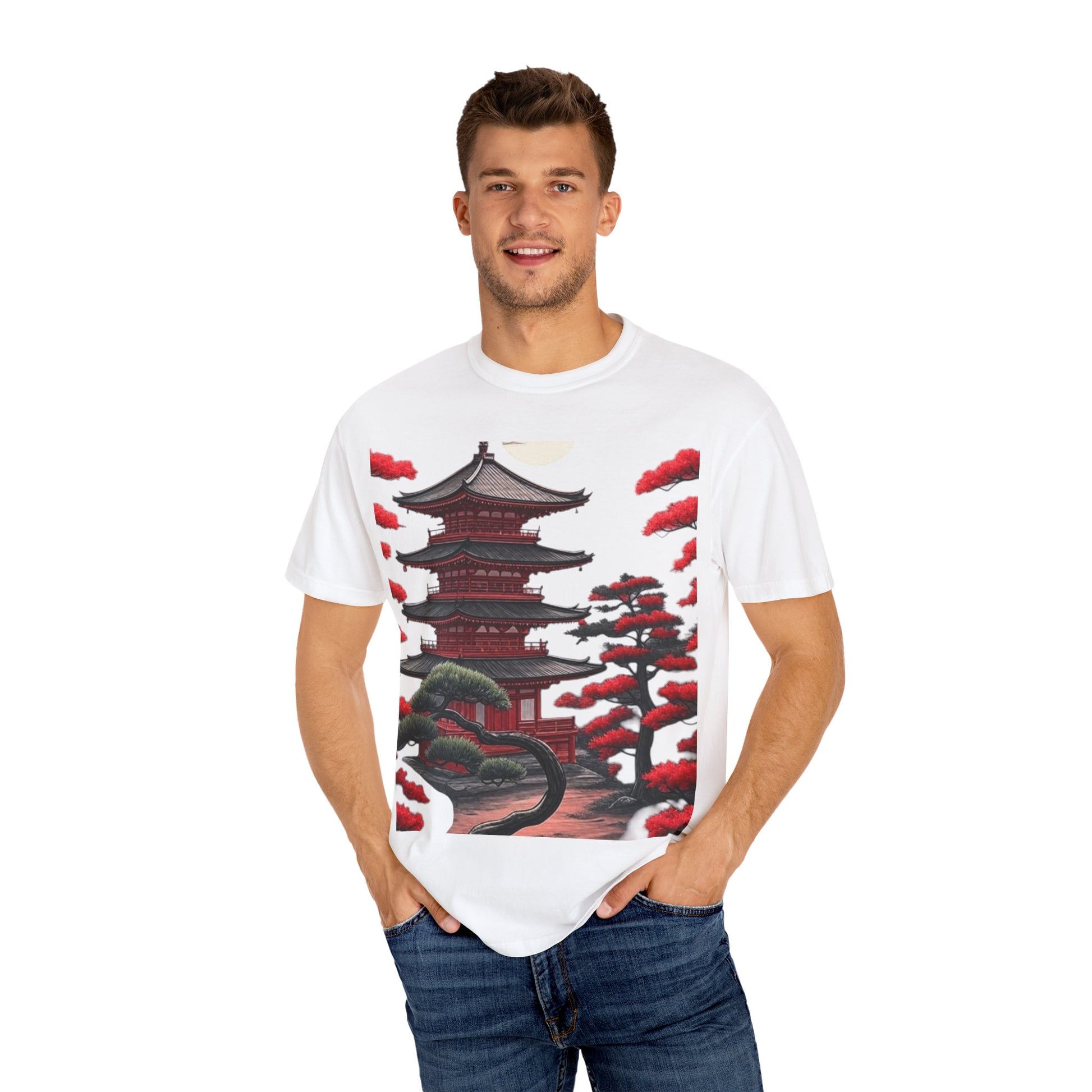 "Red Sun Temple Shirt"