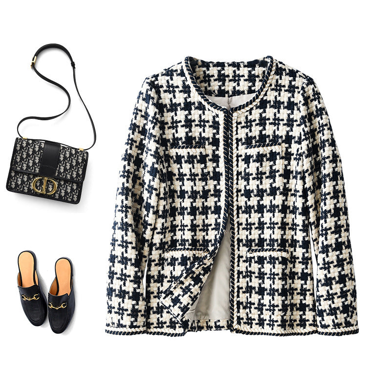 Houndstooth Small Fragrance Jacket Women
